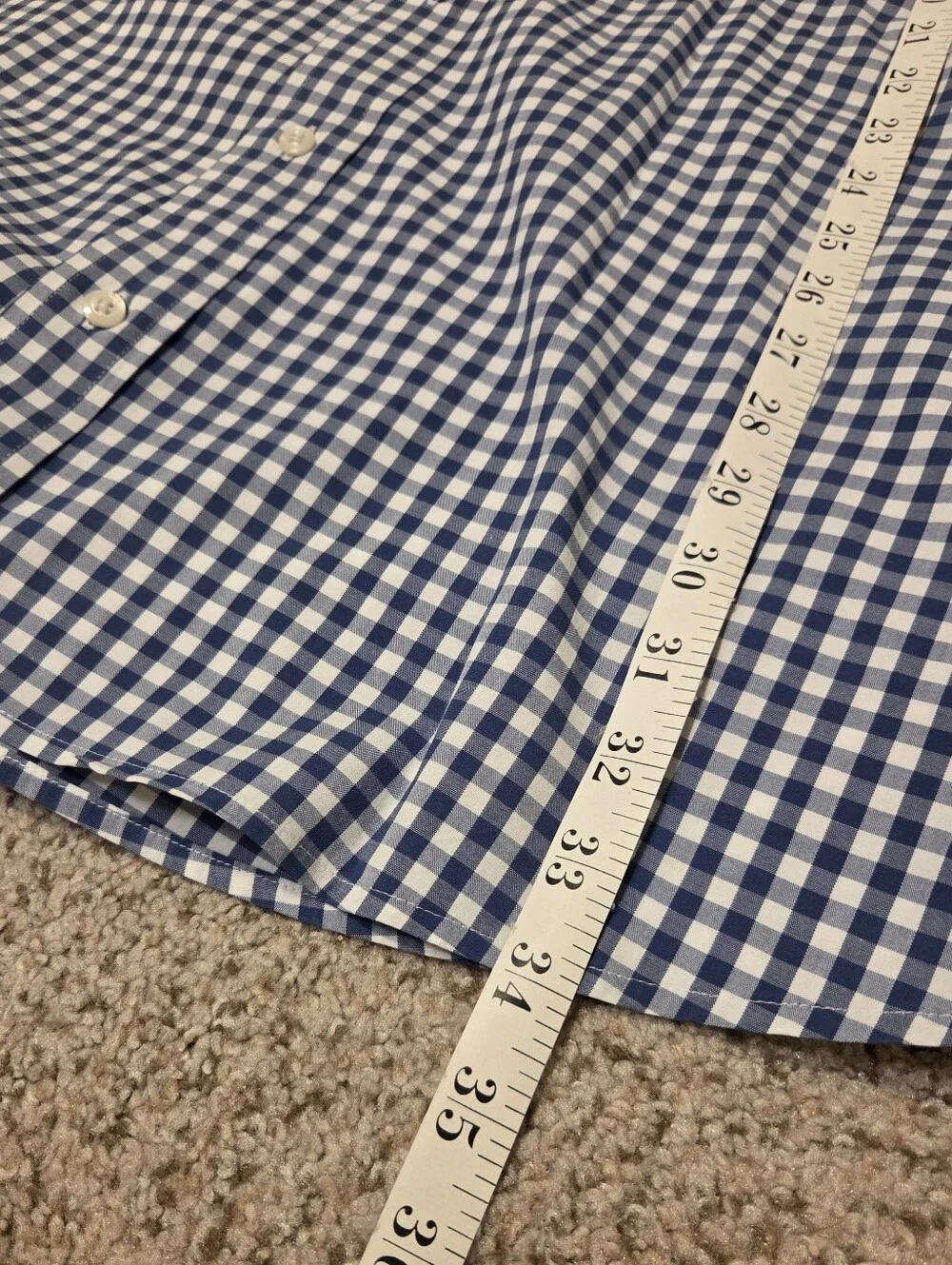 Vineyard Vines Classic Fit Tucker Shirt Blue White Checker Gingham Men's 4X